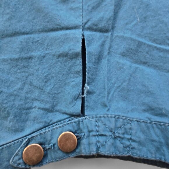 Liz & Me Womens Plus Size 5X Teal Cargo Capri Pants Elastic Waist Pockets - Picture 10 of 12